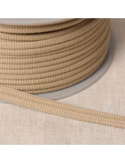 Double passepoil 518 Ecru foncé C241 9mm 100%polyester le mètre 518C241