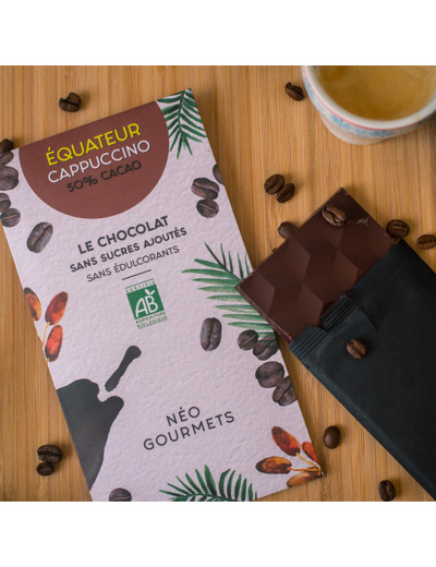 Tablette - Chocolat au Lait 50% Origine Équateur - Cappuccino