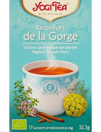 Tisane reconfort de la gorge 17x1,9g Yogi Tea