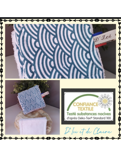 10 Lingettes de Toilette motif Grand Éventail