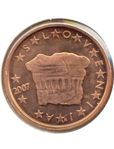 SLOVENIE 2007 2 CENTIMES SUP