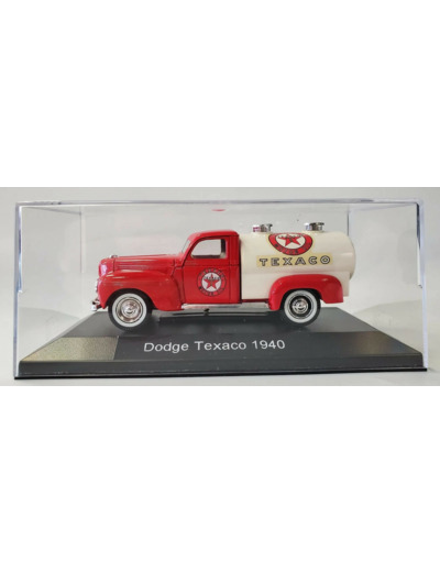 DODGE CITERNE TEXACO ROUGE ET BLANCHE SOLIDO 1/43 AVEC BOITE