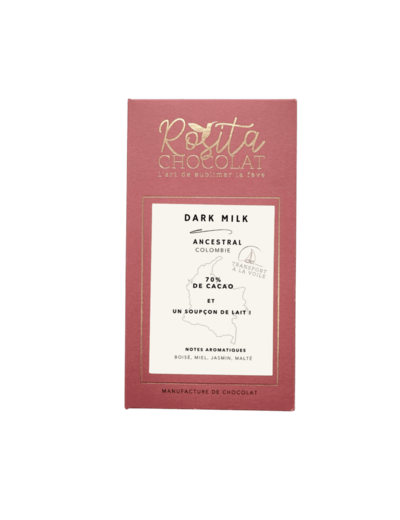 Tablette Dark Milk Ancestral Colombie 70%