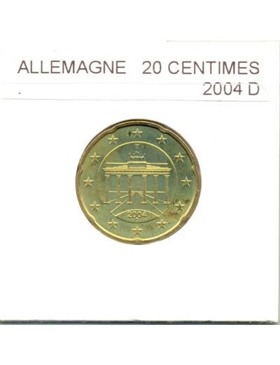 Allemagne 2004 D 20 CENTIMES SUP