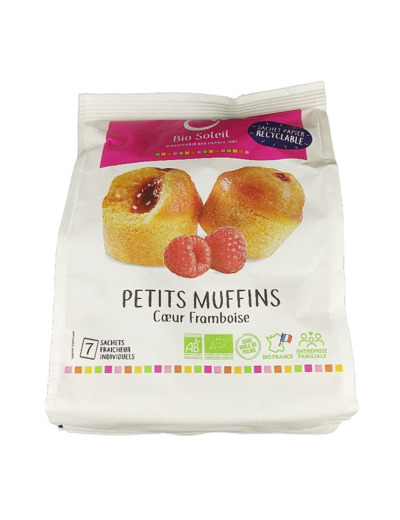 Petit Muffins Framboise 200g Bio