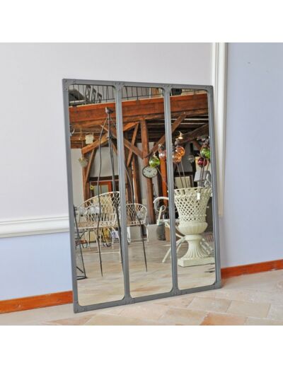 Miroir d'atelier gris 120x90cm