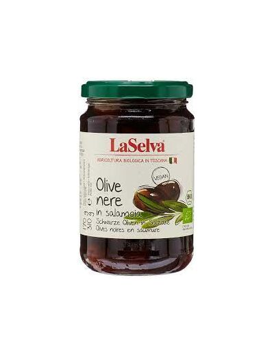 Olives noires Bio en saumure-310g-La Selva