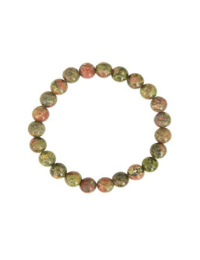 Bracelet en unakite 8 mm