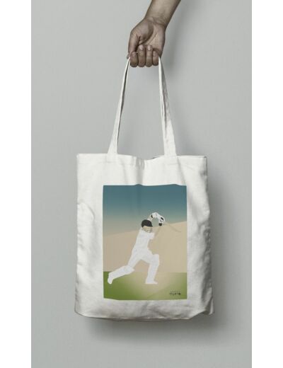 Tote bag ou sac Cricket " Cover drive  "