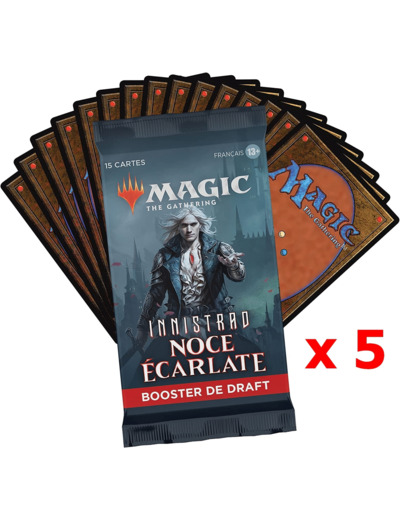 lot 5 Boosters de draft - Magic The Gathering - Innistrad: Noce écarlate