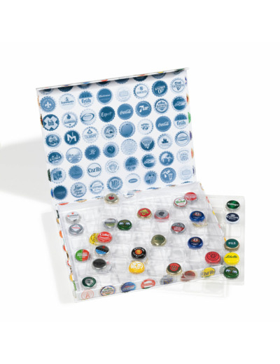 COFFRET POUR 96 CAPSULES DE BIERES CASES CARREES 367179