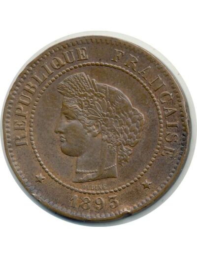 FRANCE 5 CENTIMES CERES 1893 A TTB+ (G157a)