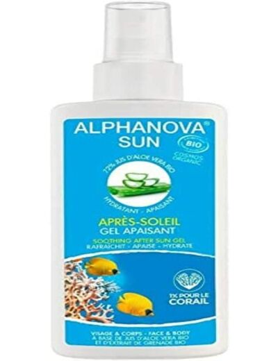 Solaire apres-soleil gel apaisant 125g Alphanova Sun