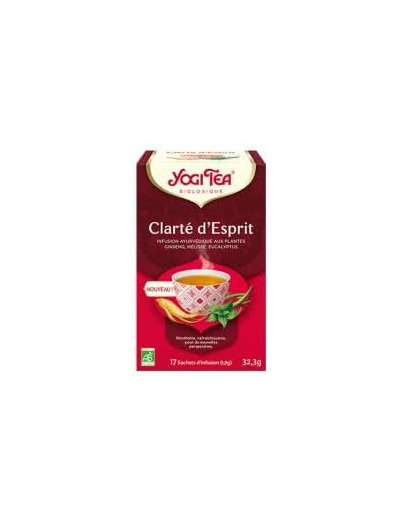 Infusion clarte d esprit 17x1,9g Yogi Tea