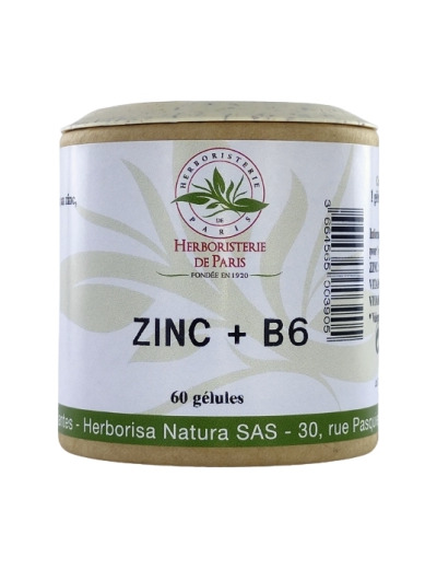 Zinc + Vitamine B6 60 gélules