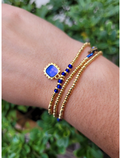 BRACELET MULTIRANGS SAND AZUR