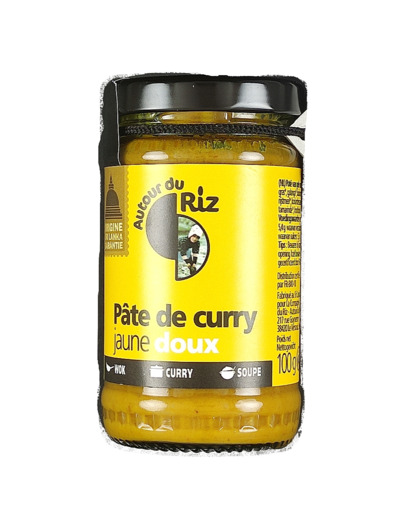 Pâte de Curry Jaune Doux 100g Bio