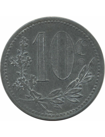 ALGERIE - ALGER 10 CENTIMES 1917 TTB