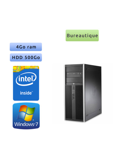 Lot de 10 x Tour HP - Windows 7 - Double Coeur 4GB 500GB - PC Tour Bureautique Ordinateur