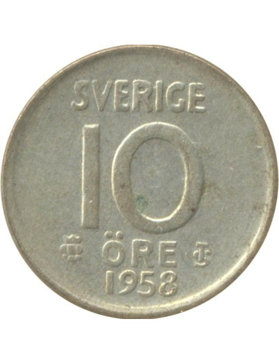 SUEDE 10 ORE 1958 TS TTB+