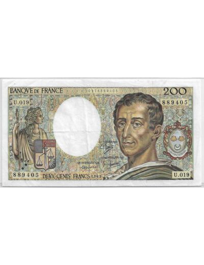 FRANCE 200 Francs MONTESQUIEU 1983 U.019 TTB