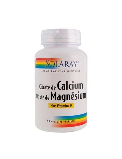 Calcium Magnésium Vitamine D 90 gélules végétales