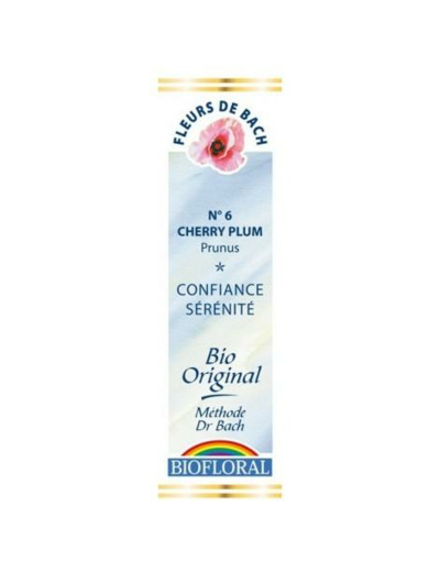 Fleur de Bach Cherry Plum, Prunus en compte-gouttes 20 ml