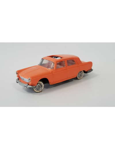 PEUGEOT 404 ORANGE AVEC SUSPENSION ET SERVO-DIRECTION NOREV PLASTIQUE 1/43