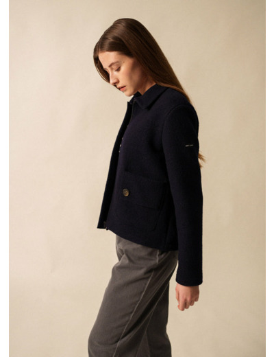 Veste Combloux  en laine bouillie