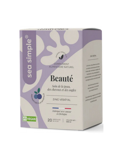 Beauté Zinc végétal 20 ampoules