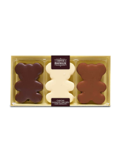 Coffret 3 Oursons Guimauves 3 Chocolats