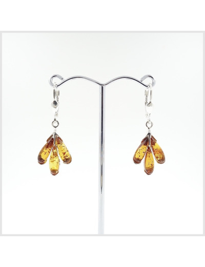 Boucles d'oreilles Ambre