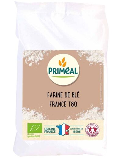 Farine de Blé Bio France T80-1kg-Priméal