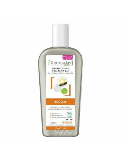 Shampoing 2 en 1 Cheveux Bouclés Bio-250ml-Dermaclay