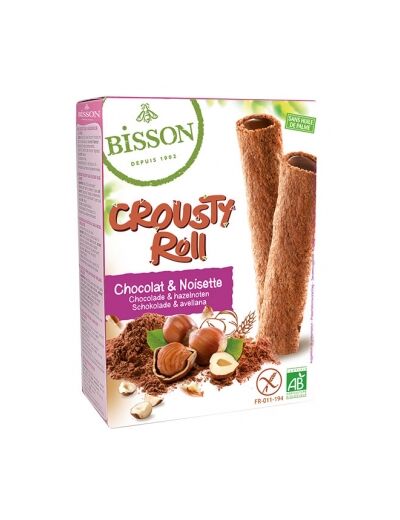 Crousty Roll Biscuits fourrés Cacao et Noisette 125g