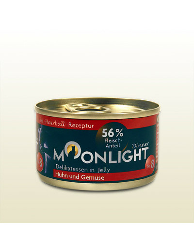 Moonlight "Poulet & Légumes" (en gelée) pour chat adulte - 80g