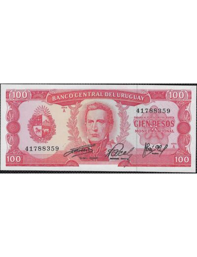 URUGUAY 100 PESOS non daté (1967) SERIE A NEUF 359 W47a