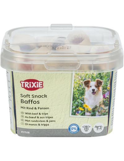 TRIXIE, Soft Snack Baffos au bœuf & aux tripes - 140g