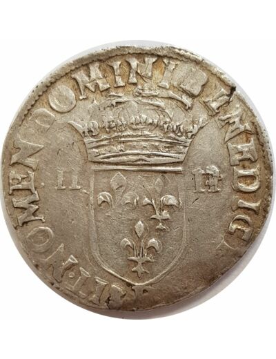 HENRI III (1574-1589) QUART ECU 1579 F (Angers) 9.70gr TB
