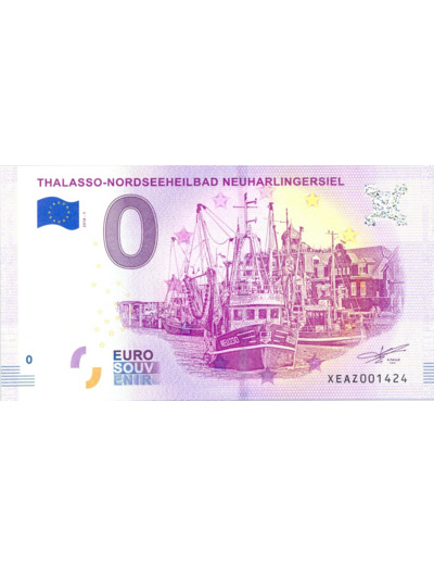 ALLEMAGNE 2018-1 THALASSO-NORDSEEHEILBAD BILLET SOUVENIR 0 EURO TOURISTIQUE NEUF