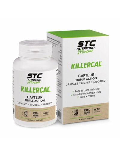 KILLERCAL-capteur de graisse-90 gélules-STC Nutrition