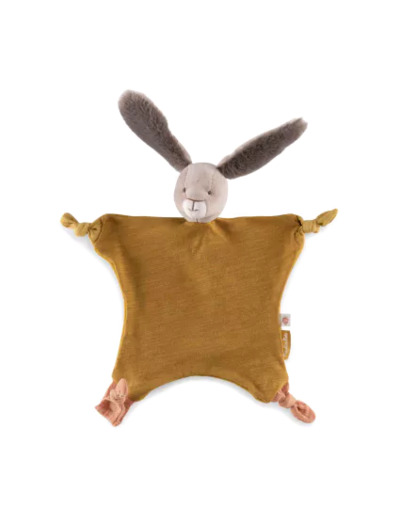 Doudou Lapin Ocre Trois Petits Lapins