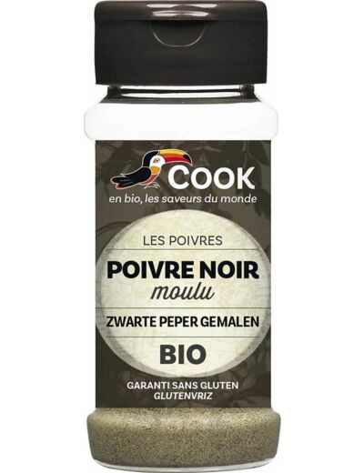 Poivre noir moulu 45g Cook