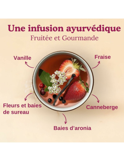 Infusion fruits rouges vanille 17x2g Yogi Tea