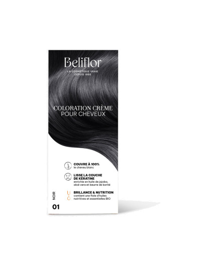 Coloration Crème pour Cheveux 01 Noir