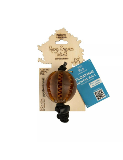 Boule dentaire flottante avec corde pour chien