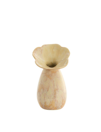 Vase céramique Culla pêche clair 11x20cm