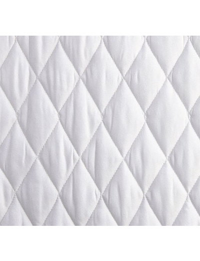 Tissu matelassé Ancotex BLANC pique de coton laize 145cm au mètre