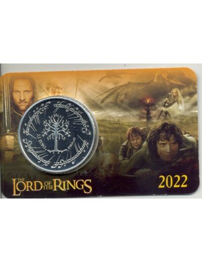 MALTE 2022 2.50 EURO THE LORD OF THE RINGS COINCARD