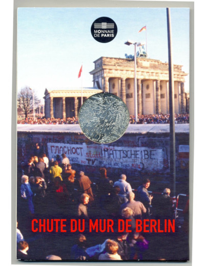 FRANCE 2019 10 EURO CHUTE DU MUR DE BERLIN B.U (sans plastique d'origine )